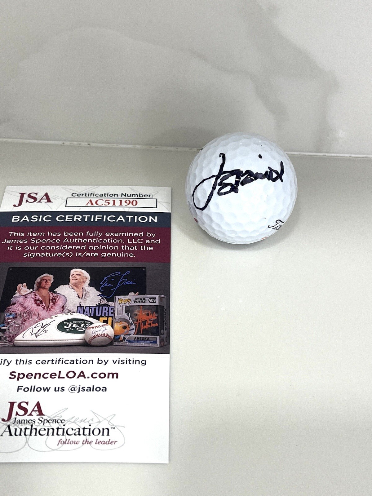 Jordan Spieth Hand Signed Masters golf ball PGA Golf JSA CERT #4
