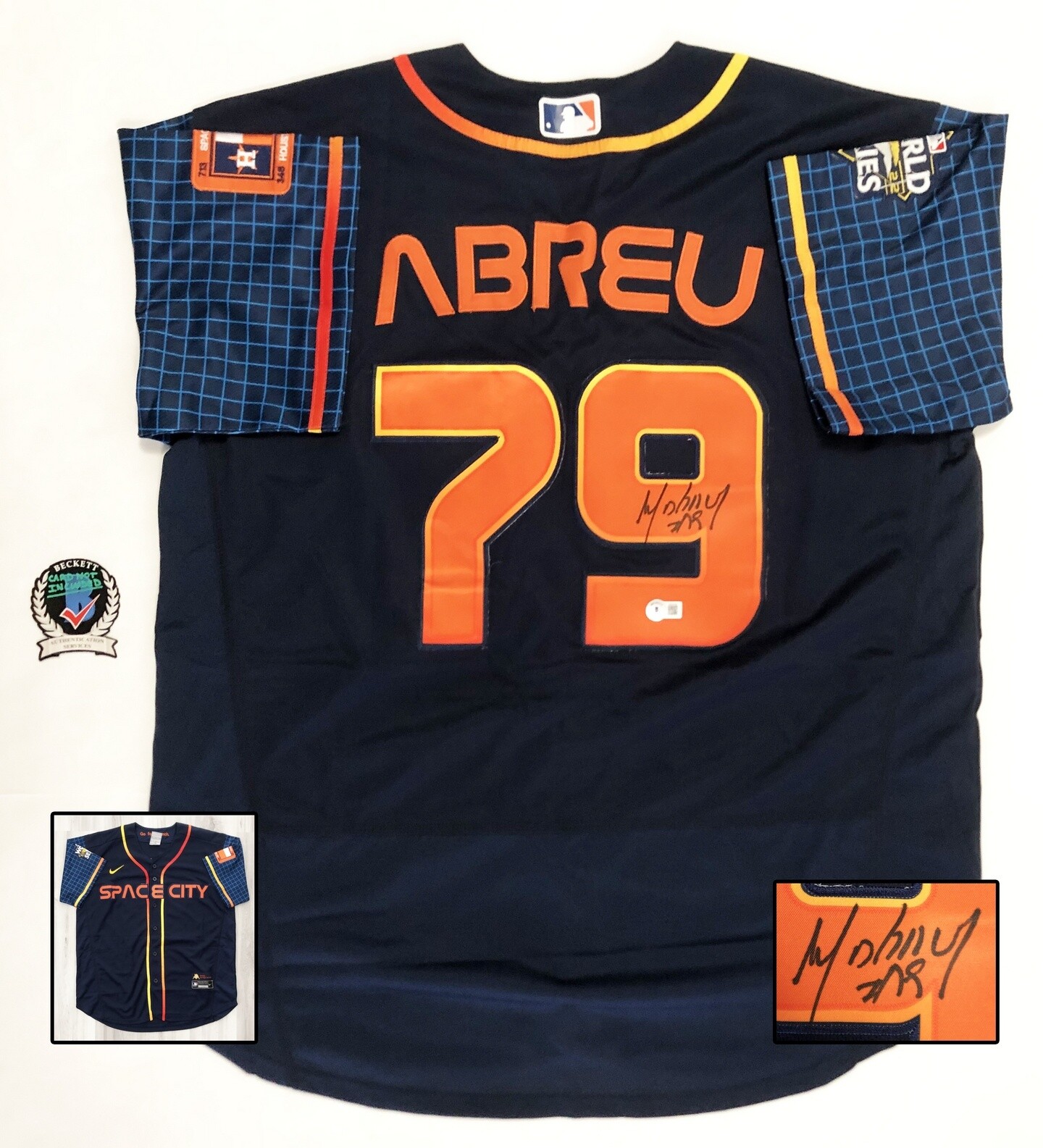 Jose Abreu Signed Jersey Houston Astros Beckett BAS COA
