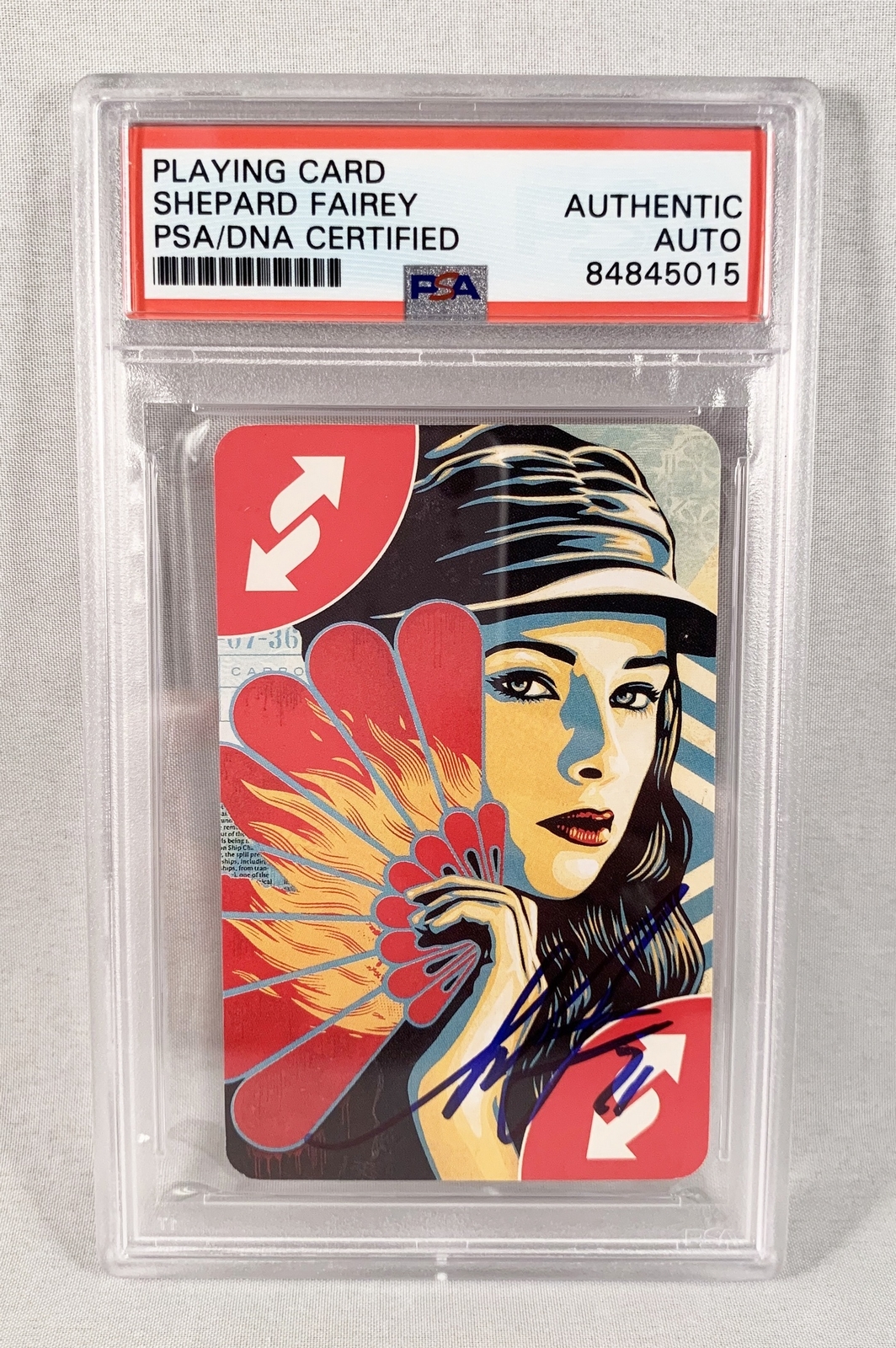Shepard Fairey Signed Card Uno Limited Edition PSA/DNA COA
