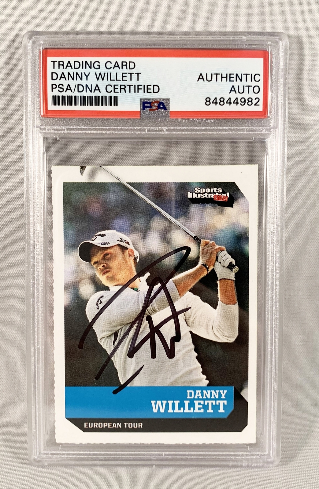 Danny Willett Signed Rookie Card Sports Illustrated Kids PSA/DNA 2 COA
