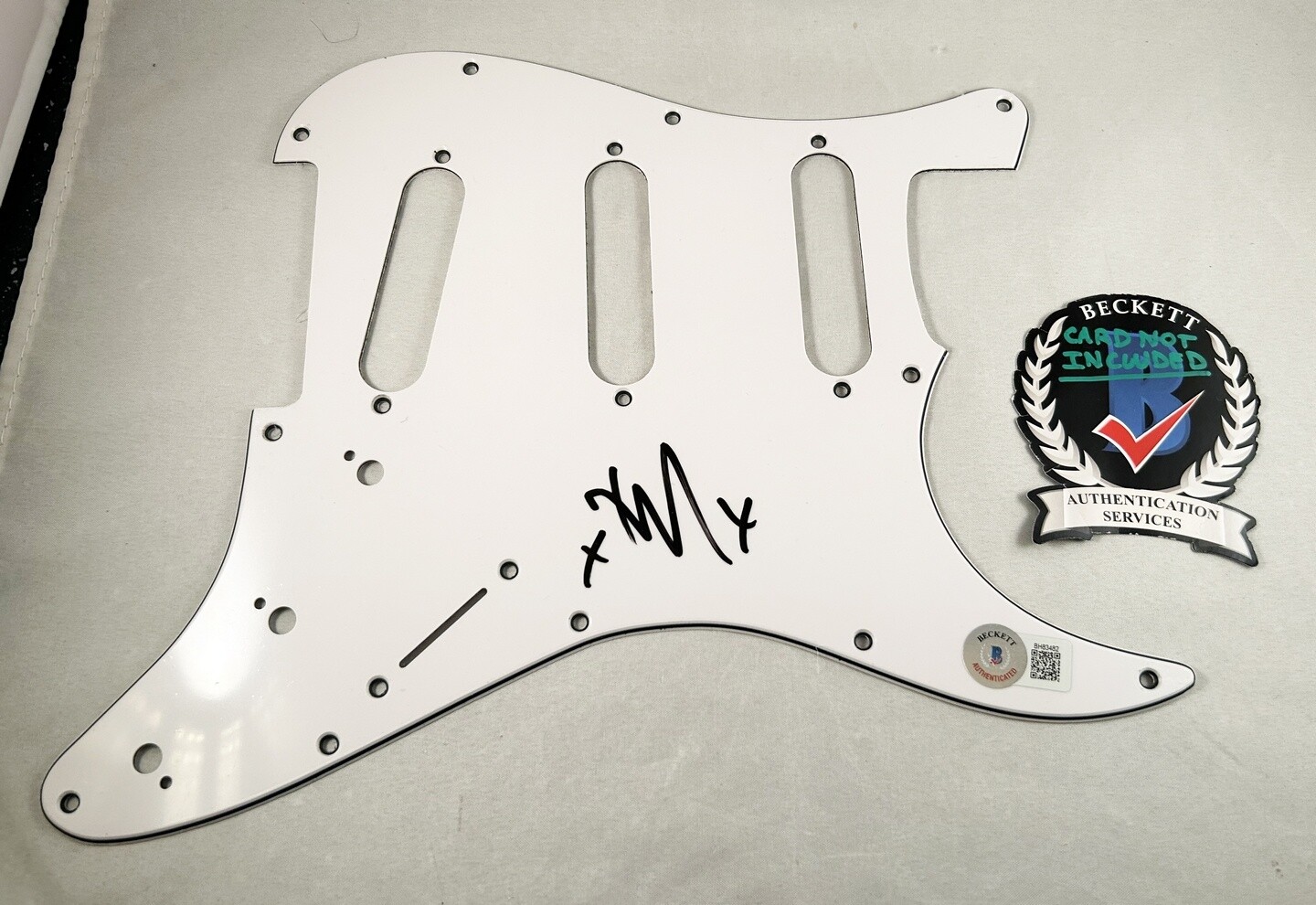 Tim McIlrath Signed Electric Pickguard Rise Against Beckett BAS COA
