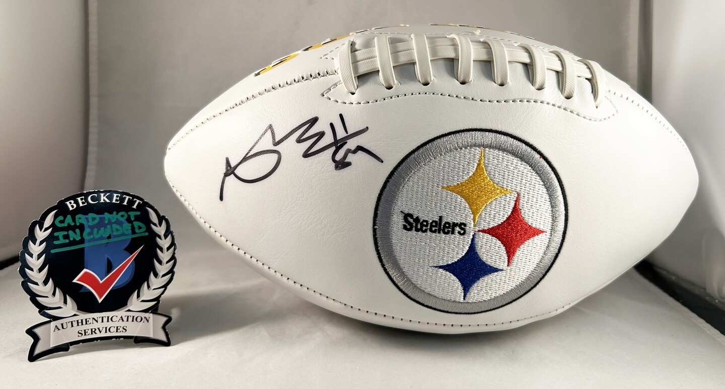 Pittsburgh Steelers Antonio Brown Signed NFL Team Football Beckett BAS COA
