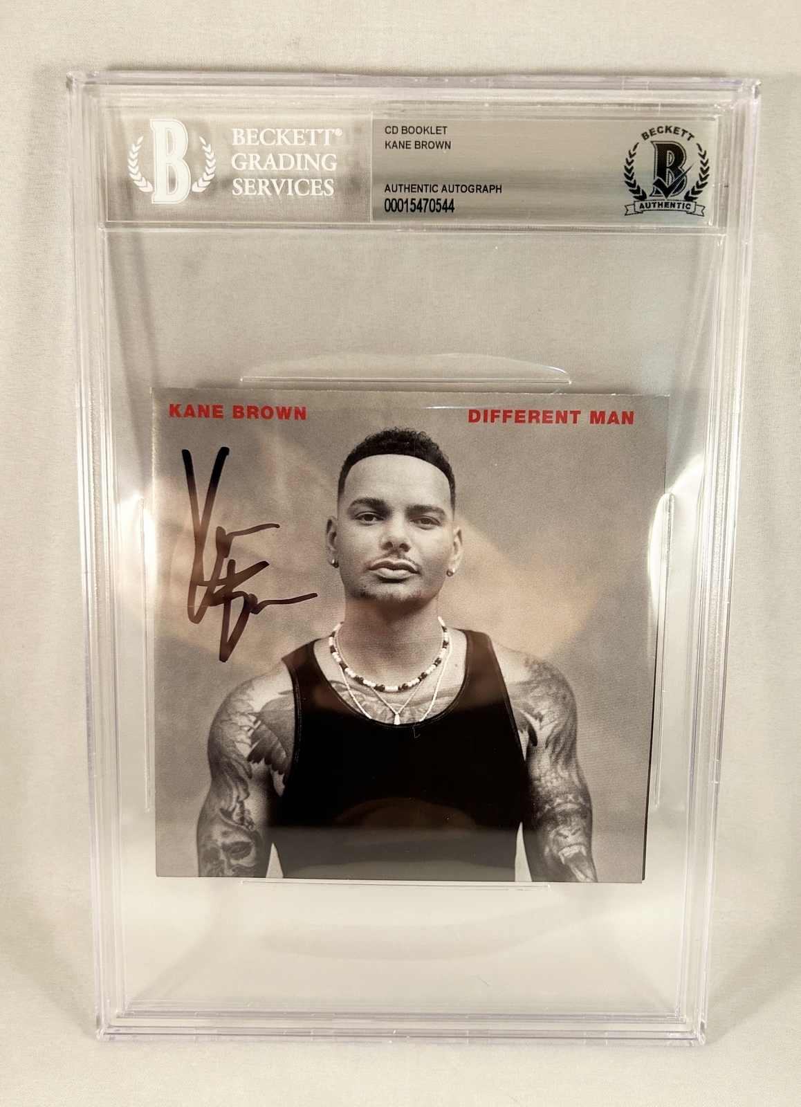 Kane Brown Signed CD Cover Beckett BAS COA
