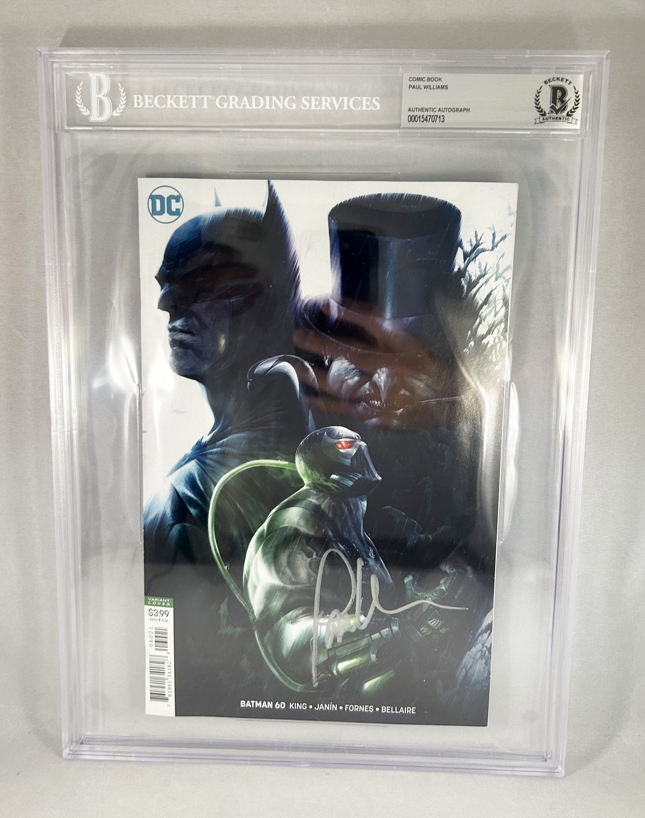 Paul Williams Signed Comic Book Batman Penguin Beckett BAS 1 COA
