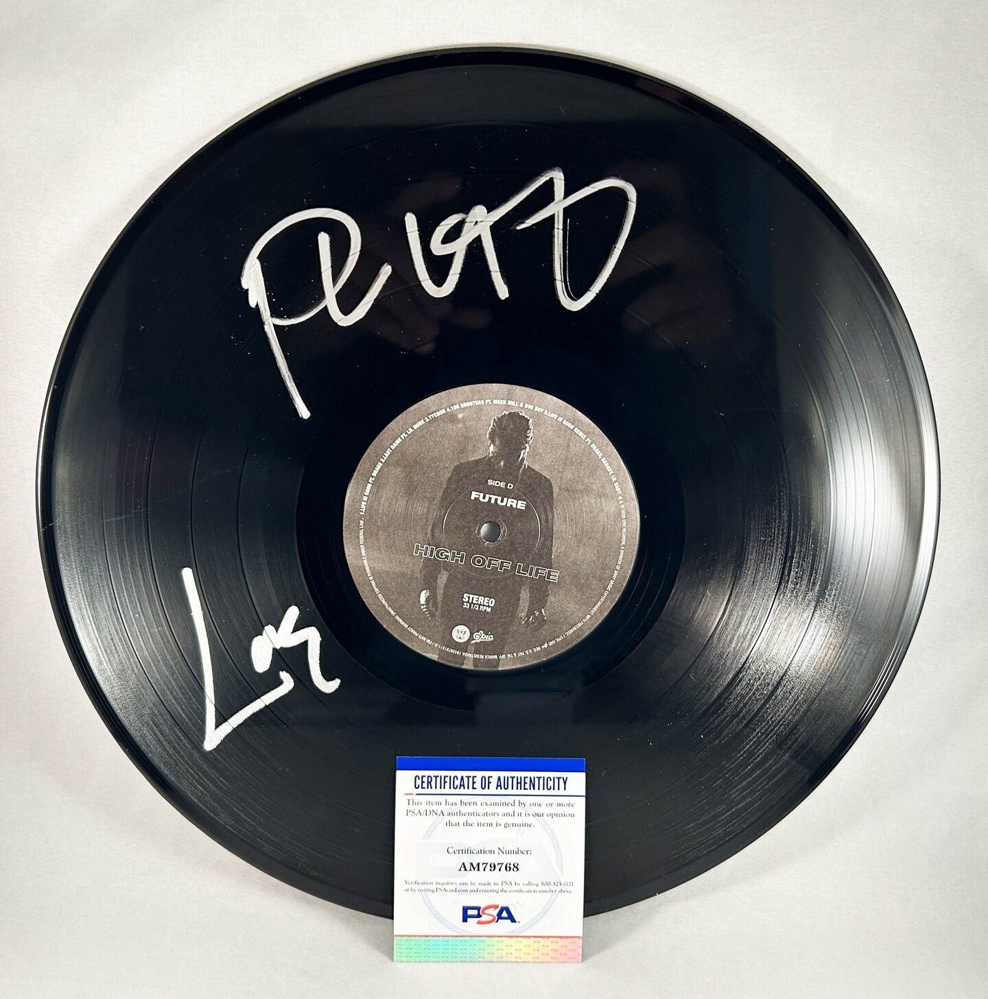 Future Hendrix Signed LP Vinyl PSA/DNA 1 COA
