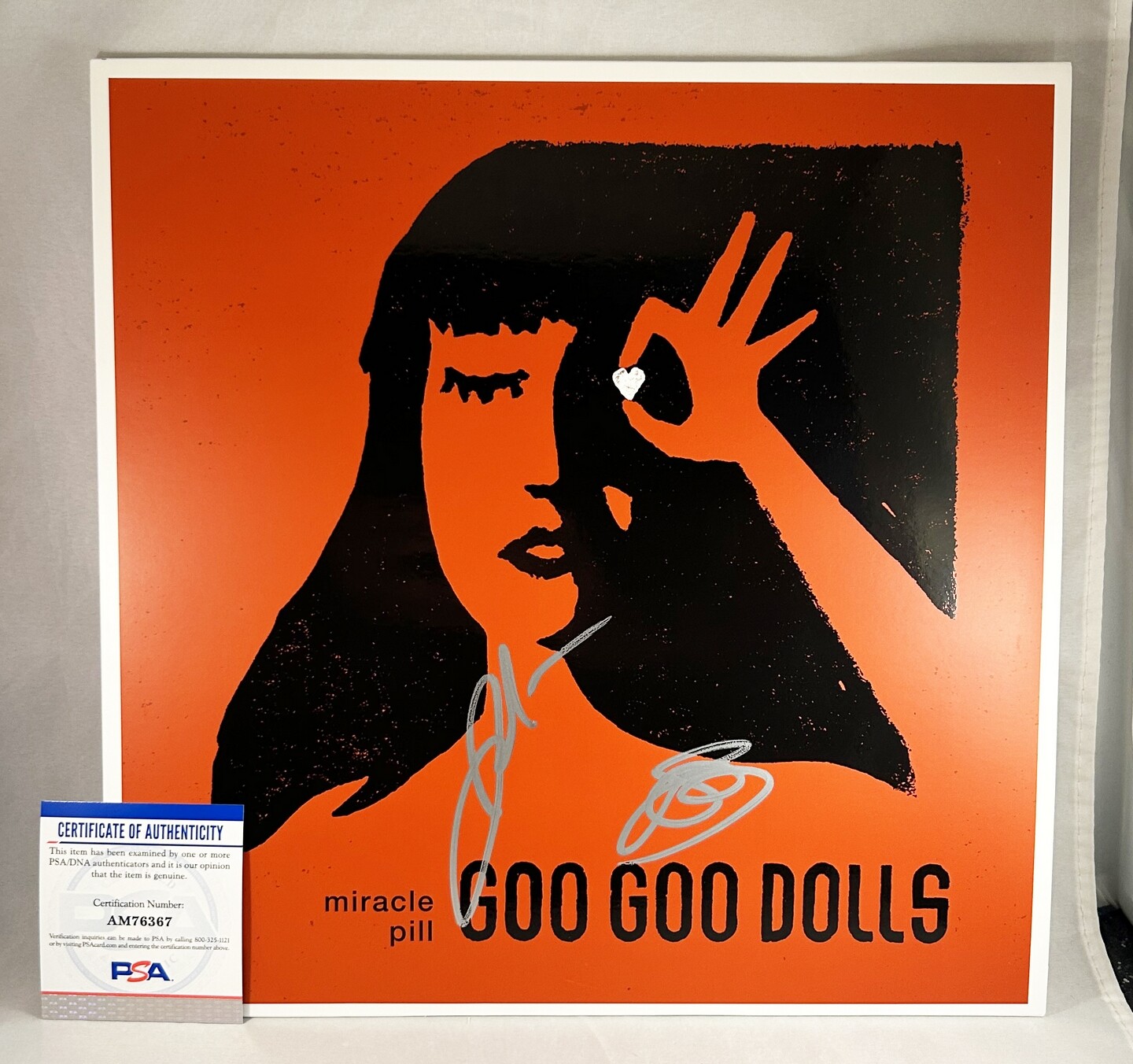 John Rzeznik Robby Takac Signed LP Vinyl Goo Goo Dolls PSA/DNA 1 COA
