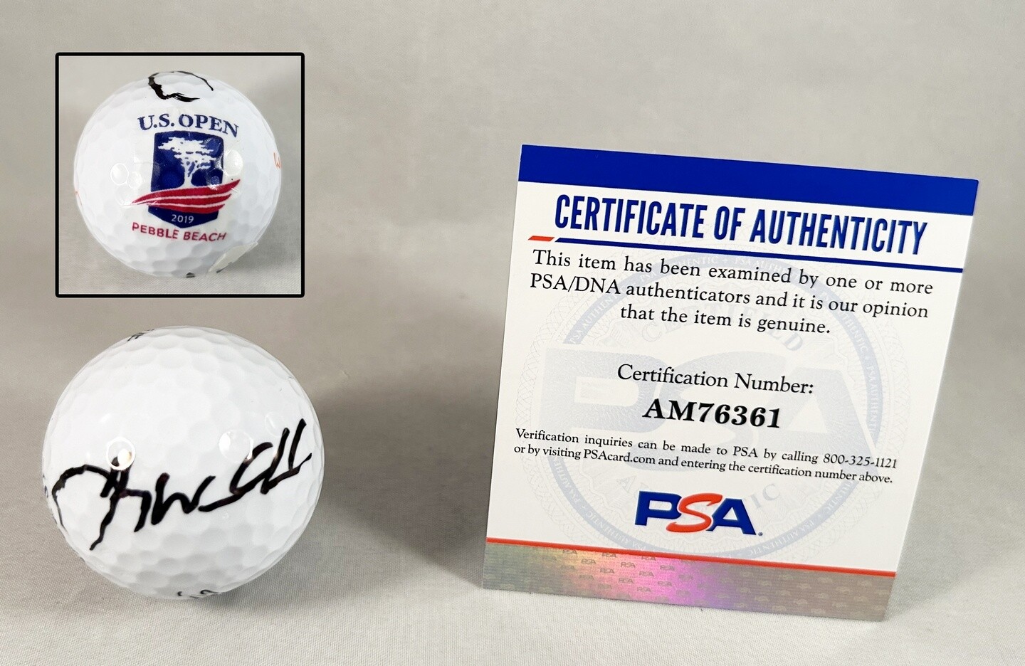 Gary Woodland Signed 2019 US Open Golf Ball PSA/DNA COA
