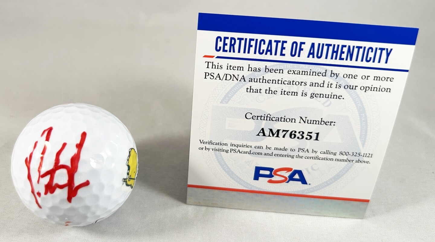 Patrick Reed Signed Masters Golf Ball PSA/DNA COA
