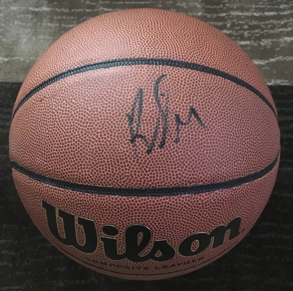 KU COACH BILL SELF KANSAS JAYHAWKS SIGNED WILSON BASKETBALL w/EXACT PROOF
