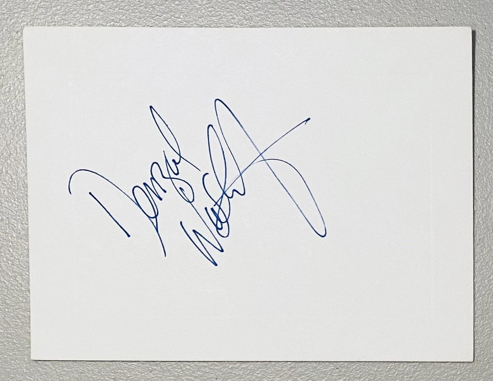 New ListingDenzel Washington Signed Autographed 4.5 x 6 Card BAS Beckett Cert
