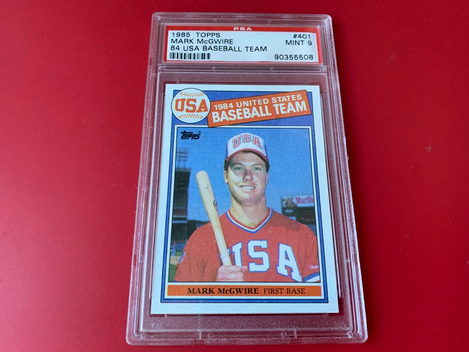 Mark McGwire 1985 Topps USA Rookie MINT PSA 9
