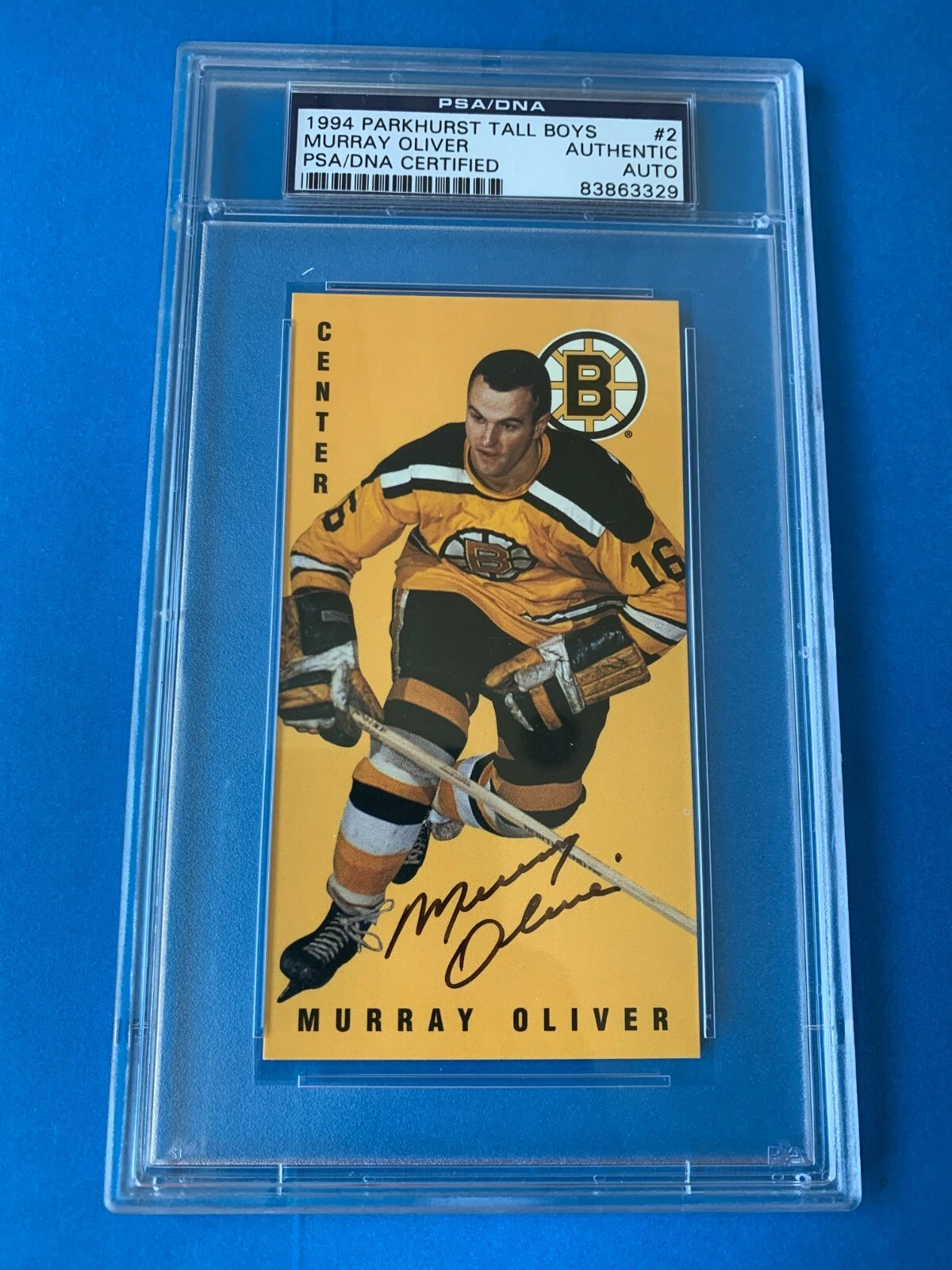 Murray Oliver 1994 Parkhurst Tall Boys Card #2 Signed Auto PSA/DNA
