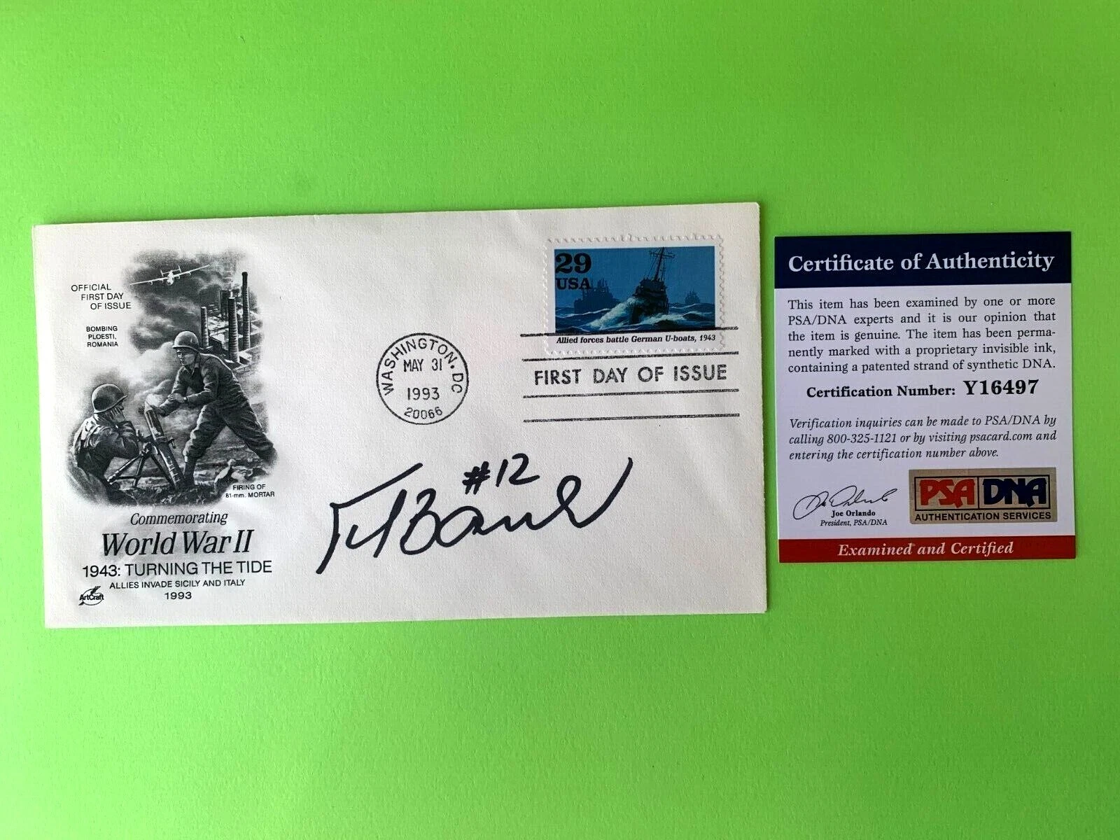 Peter Bondra Cachet Envelope First Day Cover Signed Auto PSA/DNA COA
