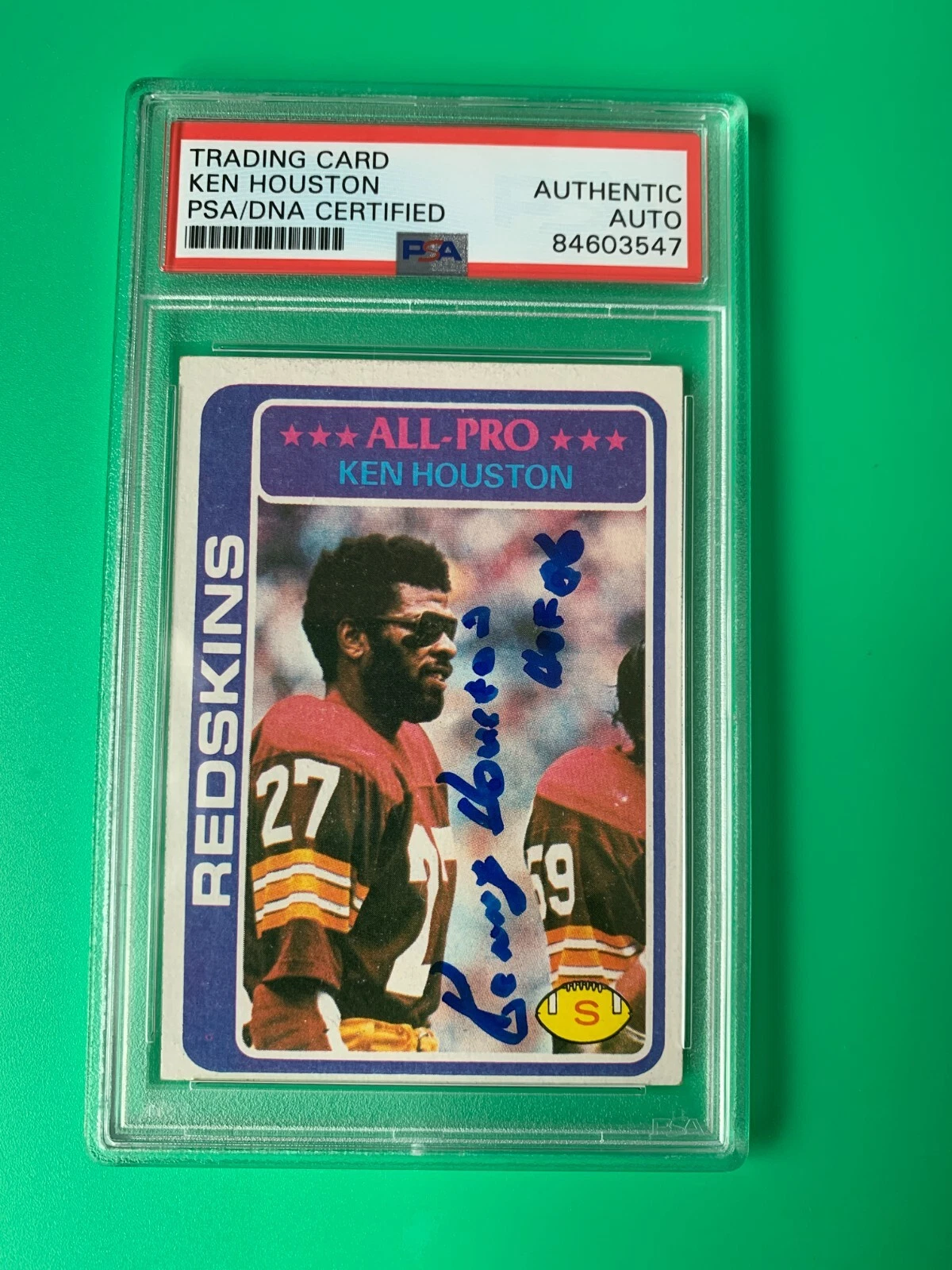 Ken Houston Redskins HOF 1978 Topps Signed Auto PSA/DNA ENCAPSULATED
