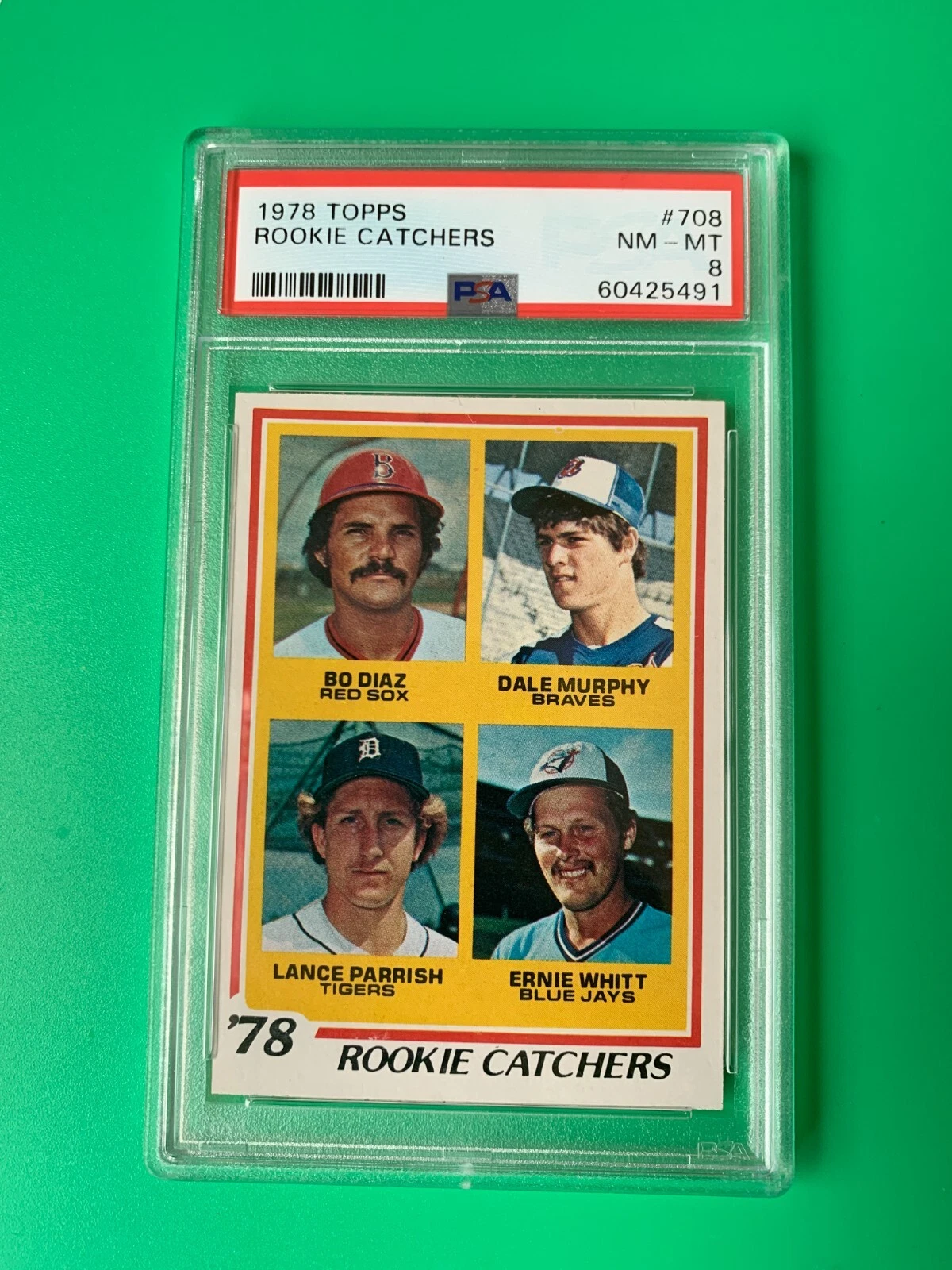 Dale Murphy Braves 1978 Topps Rookie Card Near Mint PSA 8
