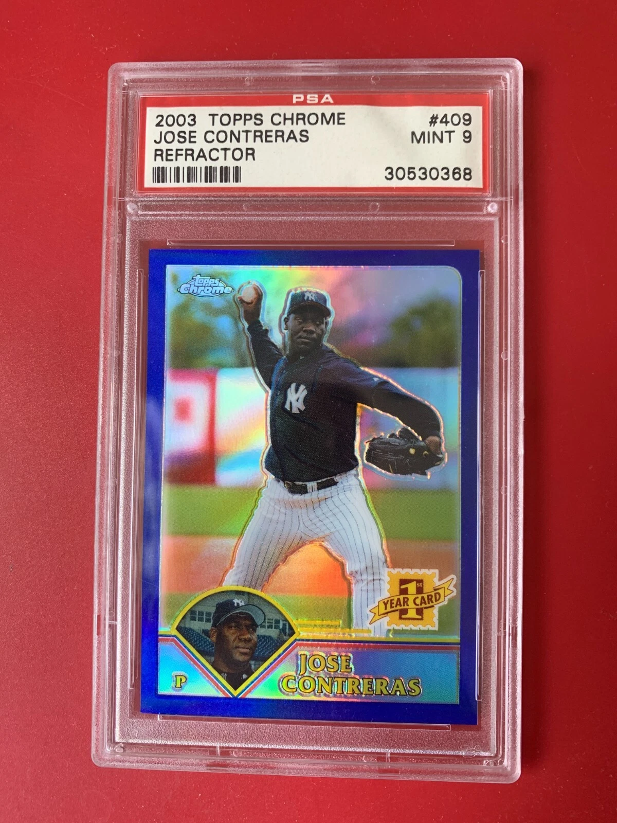 Jose Contreras 2003 Topps Chrome Refractor Rookie Card Mint PSA 9
