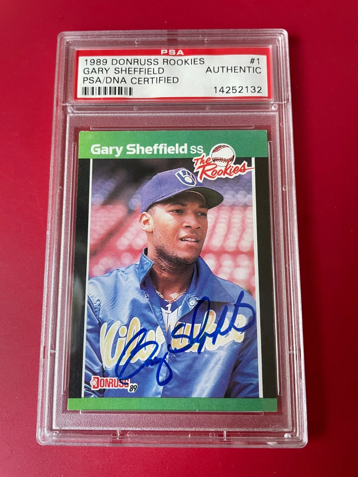 Gary Sheffield 1989 Donruss Rookies Card Signed Auto PSA/DNA ENCAPSULATED
