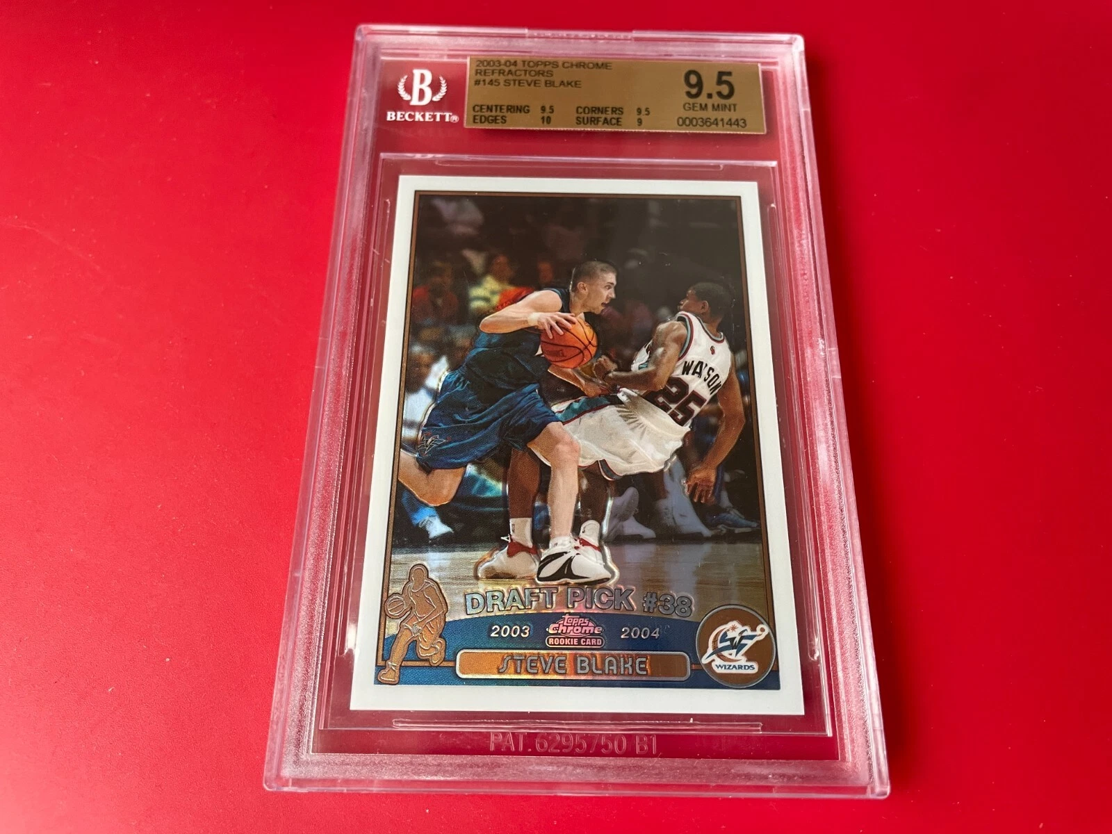 Steve Blake 2003-04 Topps Chrome Refractors Card ROOKIE BGS 9.5 GEM MINT
