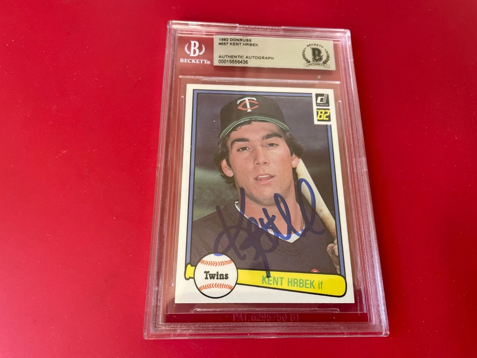 Kent Hrbek Twins MLB 1992 Donruss Card Signed Auto Beckett BAS COA
