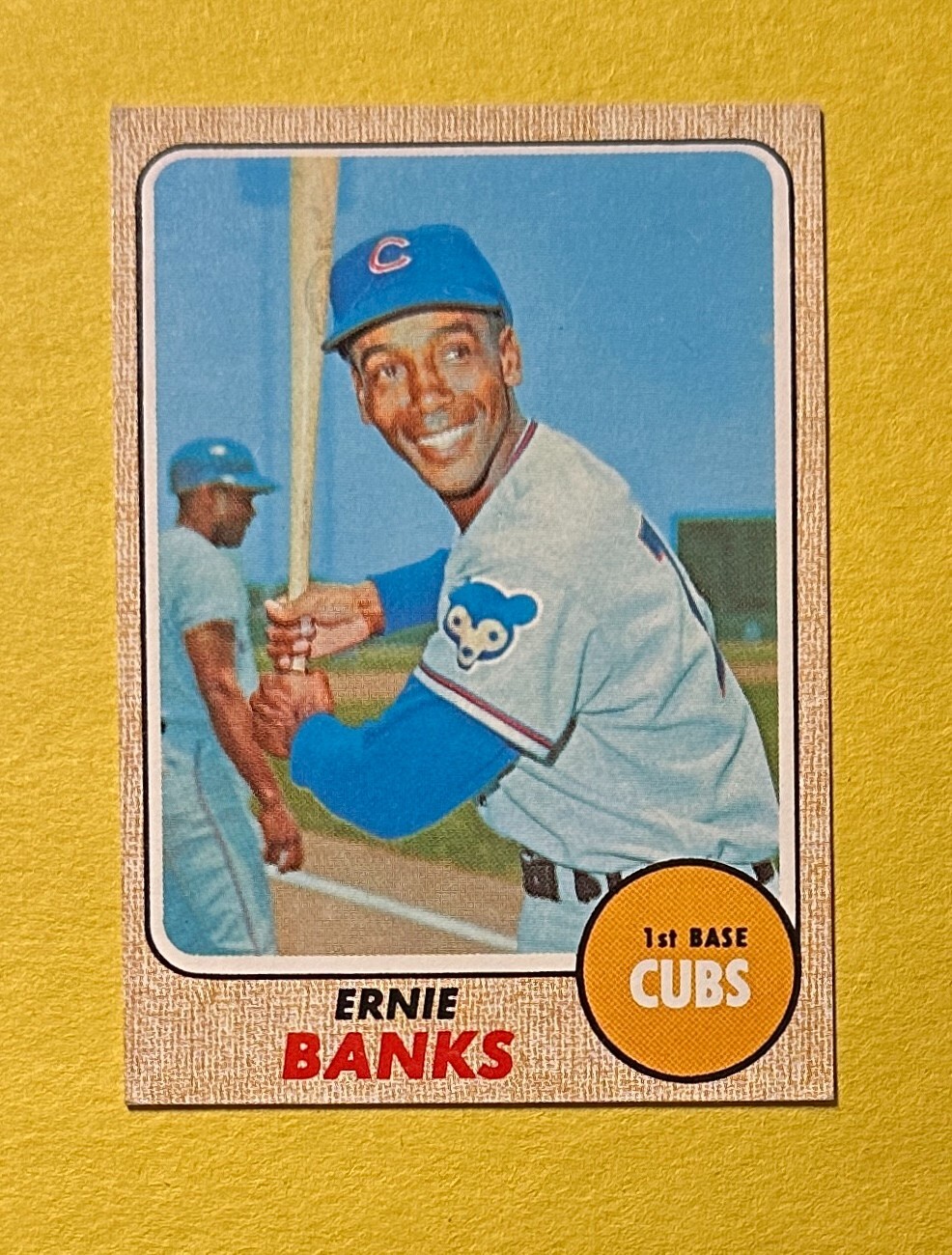 1968 TOPPS ERNIE BANKS #355 CUBS HOF COLLECTIBLE MEMORABILIA