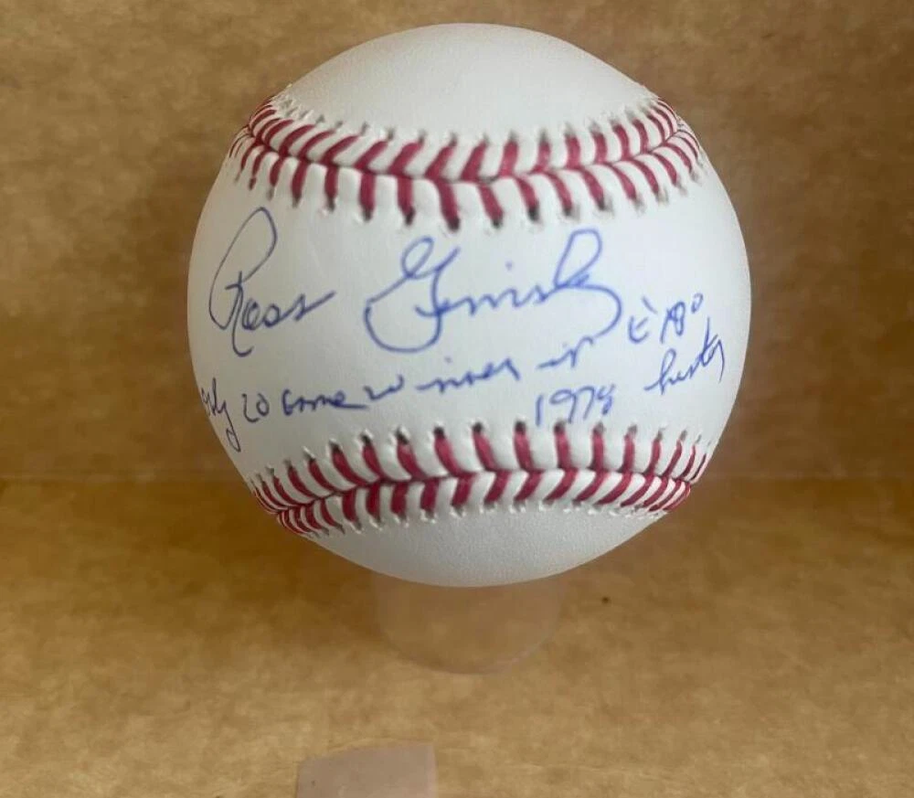 ROSS GRIMSLEY ONLY 20 GAME WINNER IN EXPOS HISTORY 1978 SIGNED AUTO M.L. BASEBAL
