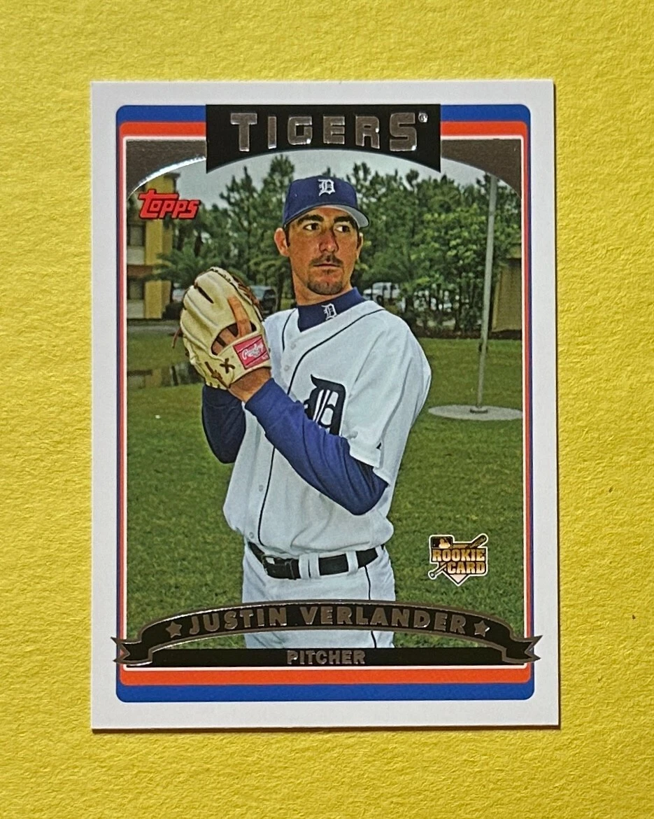 2006 TOPPS JUSTIN VERLANDER ROOKIE CARD #641 TIGERS
