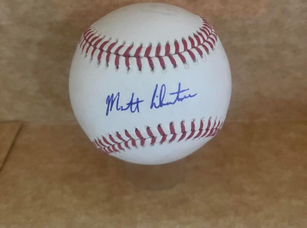 MATTHEW LIBERATORE CARDINALS SIGNED AUTOGRAPHED M.L. BASEBALL BECKETT AUTH
