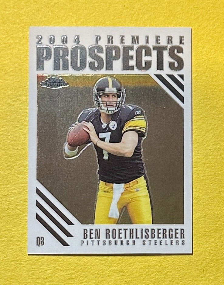 2004 TOPPS CHROME BEN ROETHLISBERGER PREMIER PROSPECTS #PP1 STEELERS RC
