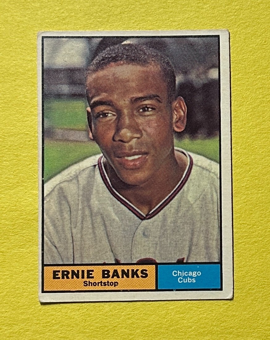 1961 TOPPS ERNIE BANKS #350 CUBS HOF COLLECTIBLE MEMORABILIA