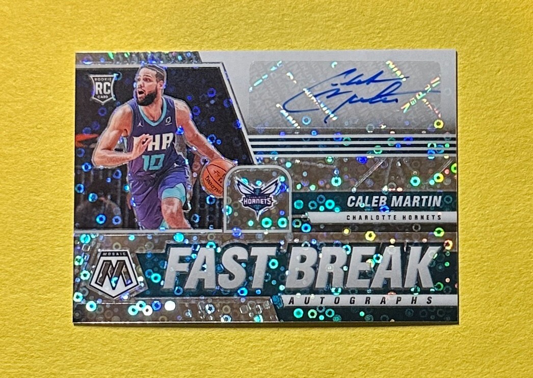 2020-21 PANINI PRIZM FAST BREAK CALEB MARTIN FAST BREAK ROOKIE AUTO #FB-CMT HEAT
