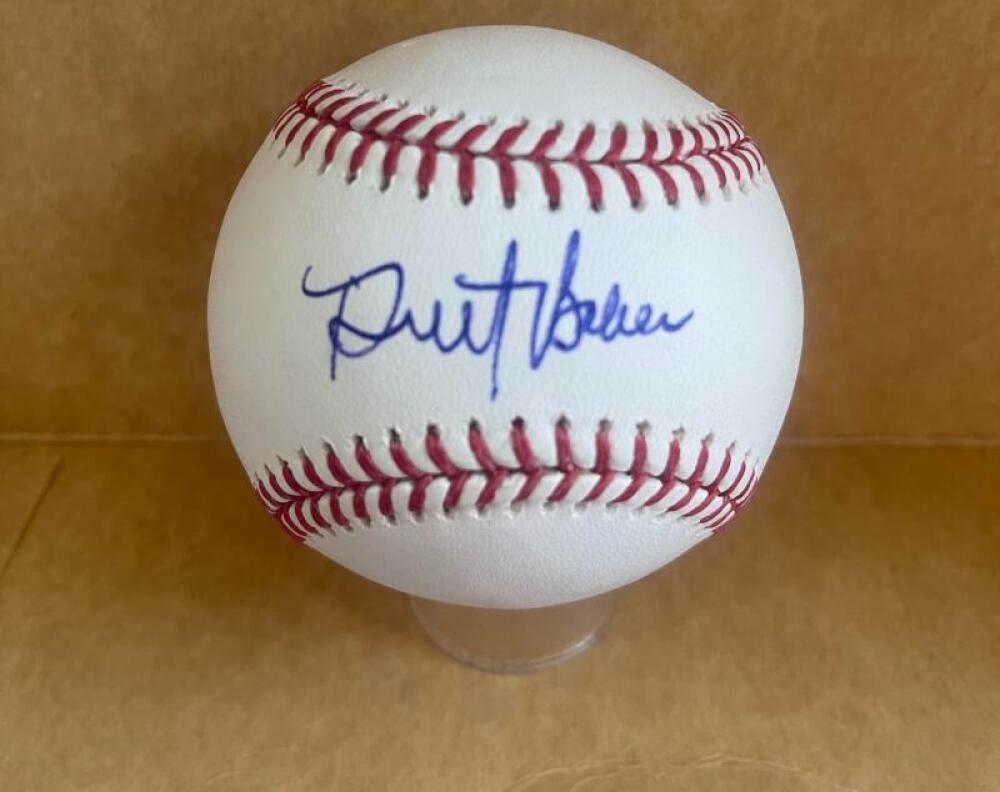 DUSTY BAKER BRAVES/ASTROS/CUBS SIGNED AUTO M.L. BASEBALL BECKETT AUTH
