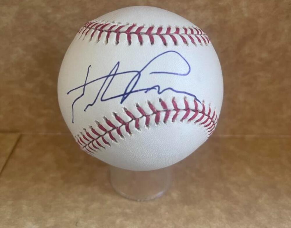 HUNTER PENCE GIANTS/PHILLIES SIGNED AUTO M.L. BASEBALL BECKETT AUTH
