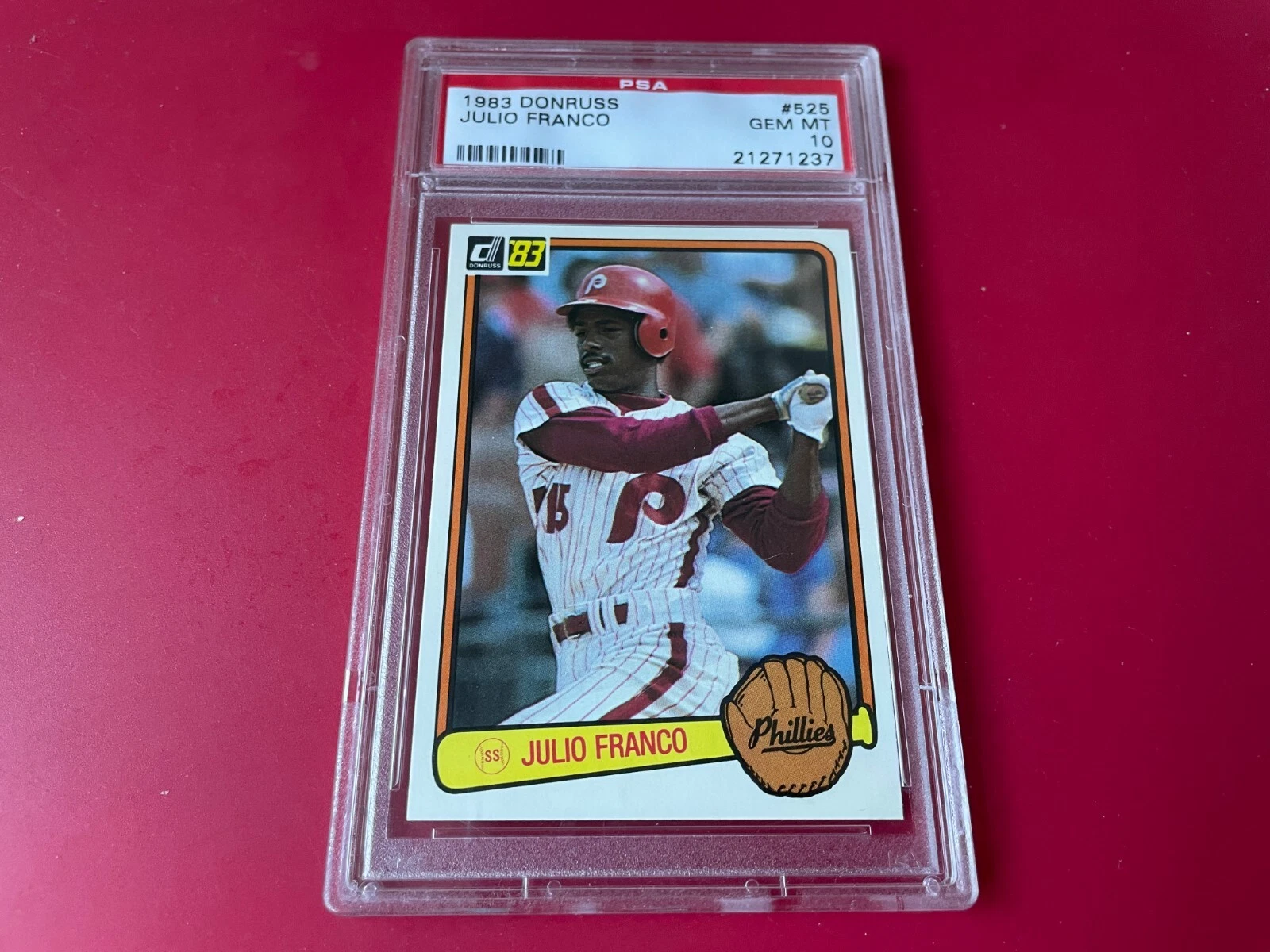 Julio Franco 1983 Donruss Rookie Card GEM MINT PSA 10
