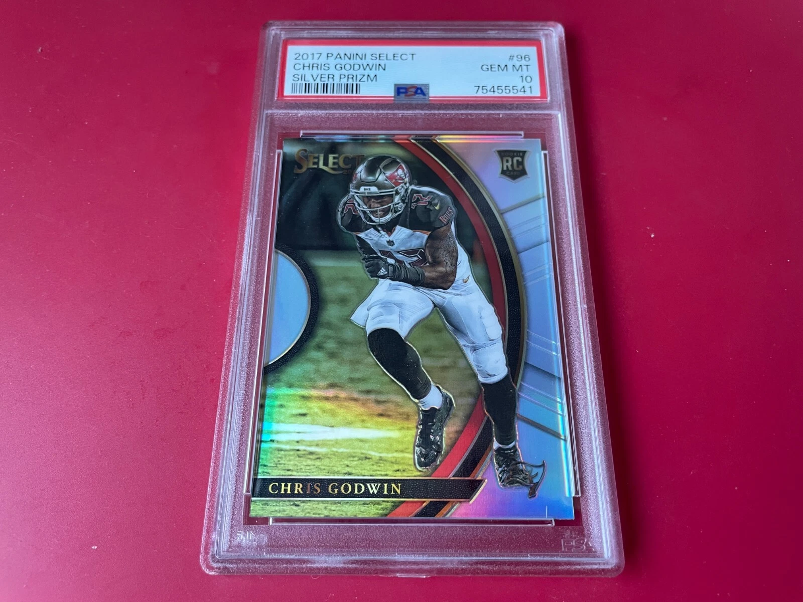 Chris Godwin Tampa Bay 2017 Select Prizm Silver ROOKIE Card PSA 10 GEM MINT

