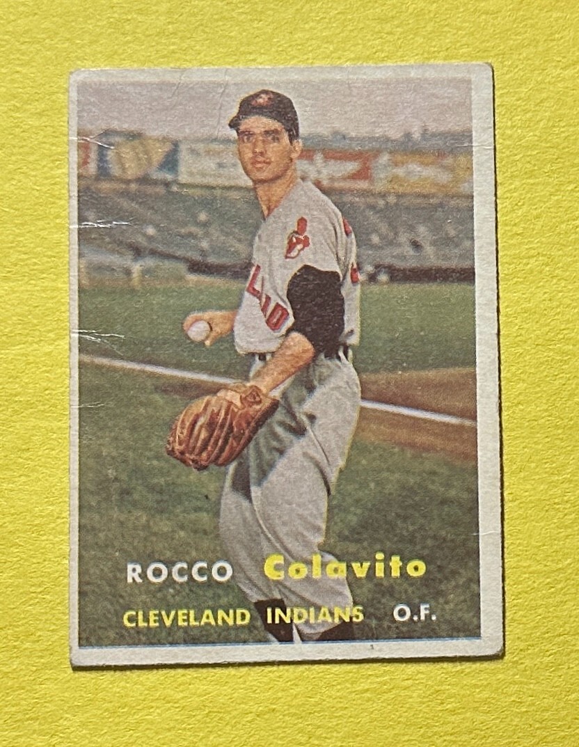1957 TOPPS ROCCO COLAVITO #212 ROOKIE CARD
