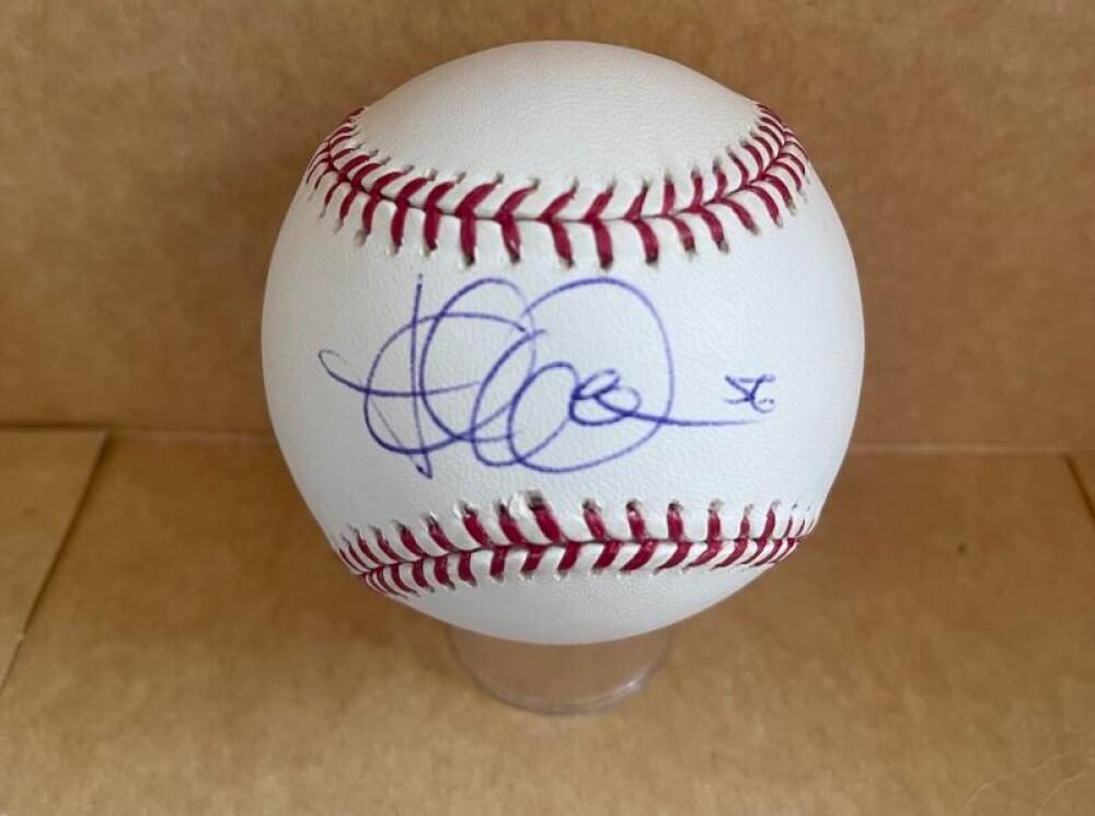 JERED WEAVER ANGELS/PADRES SIGNED AUTO M.L. BASEBALL BECKETT AUTH
