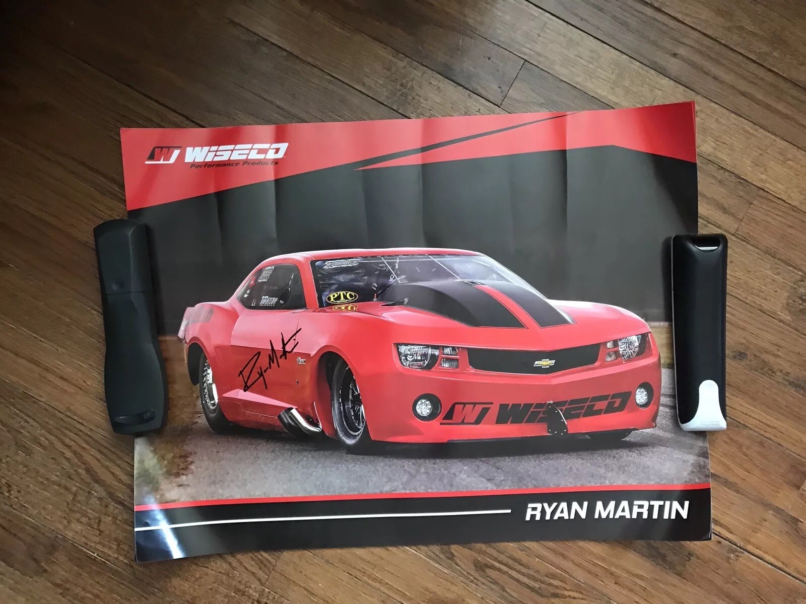 Ryan Martin Fireball Camaro Signed 2018 Wiseco Poster Autographed Street Outlaas
