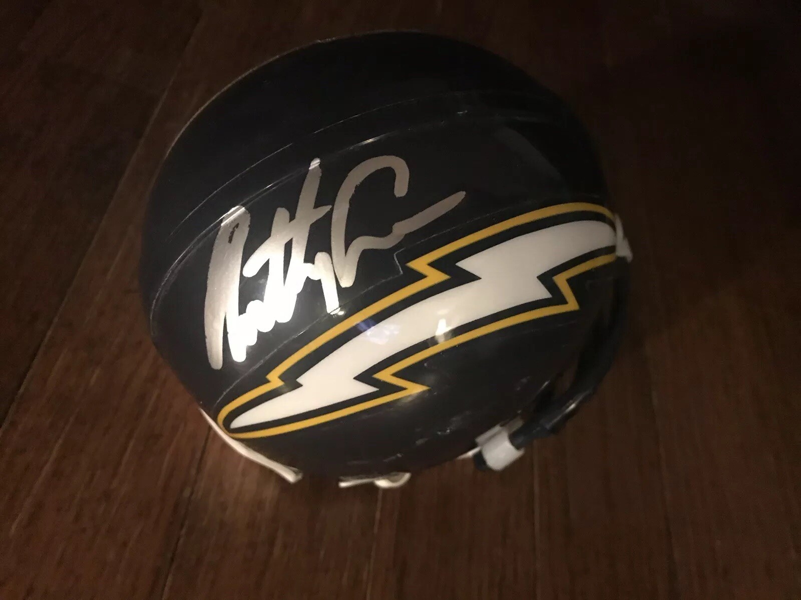 Anthony Lynn Signed Mini Helmet Chargers Autographed
