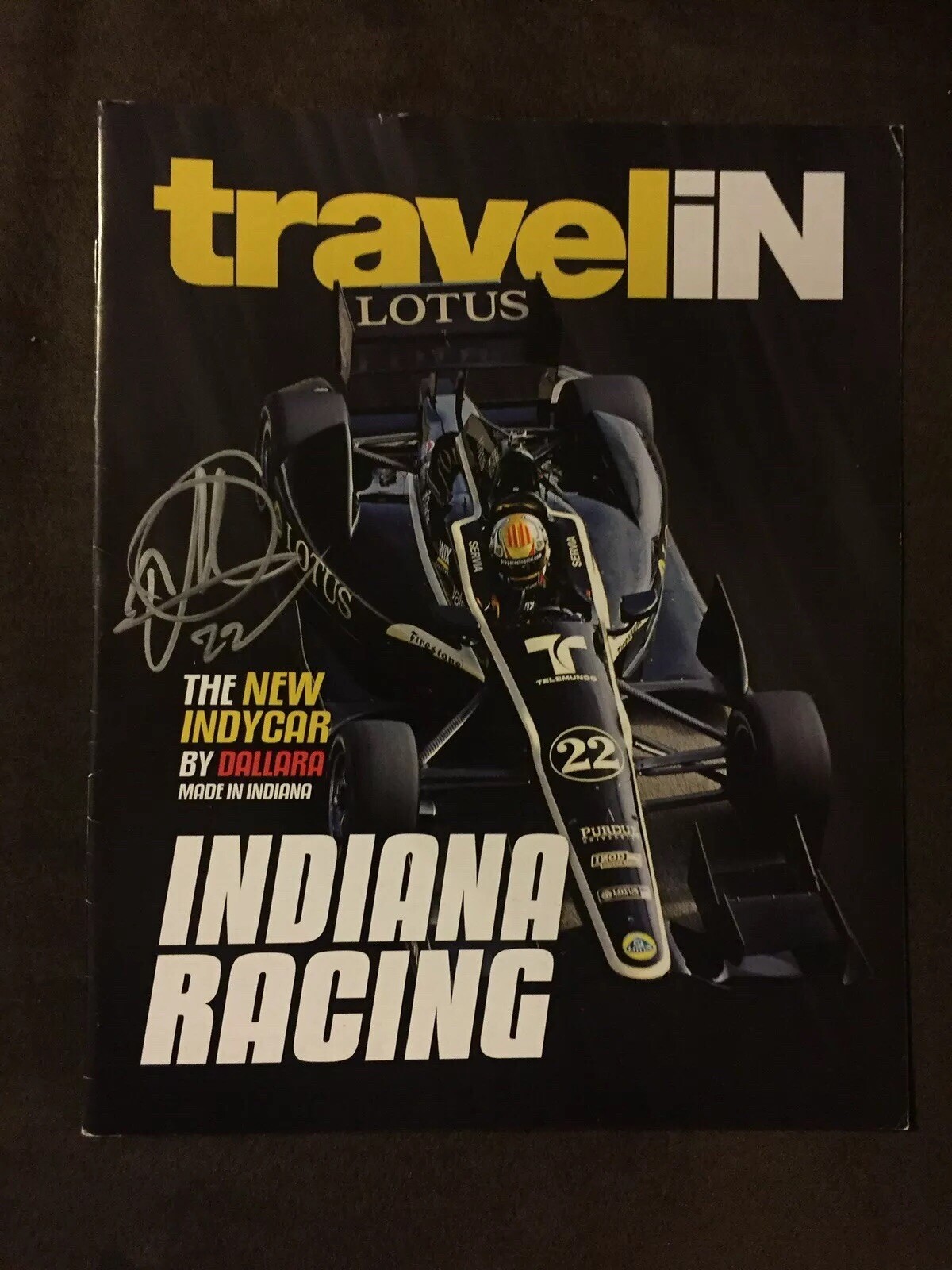 Indy Car Magazine Indy 500 Signed By Oriol Servia Indianapolis

