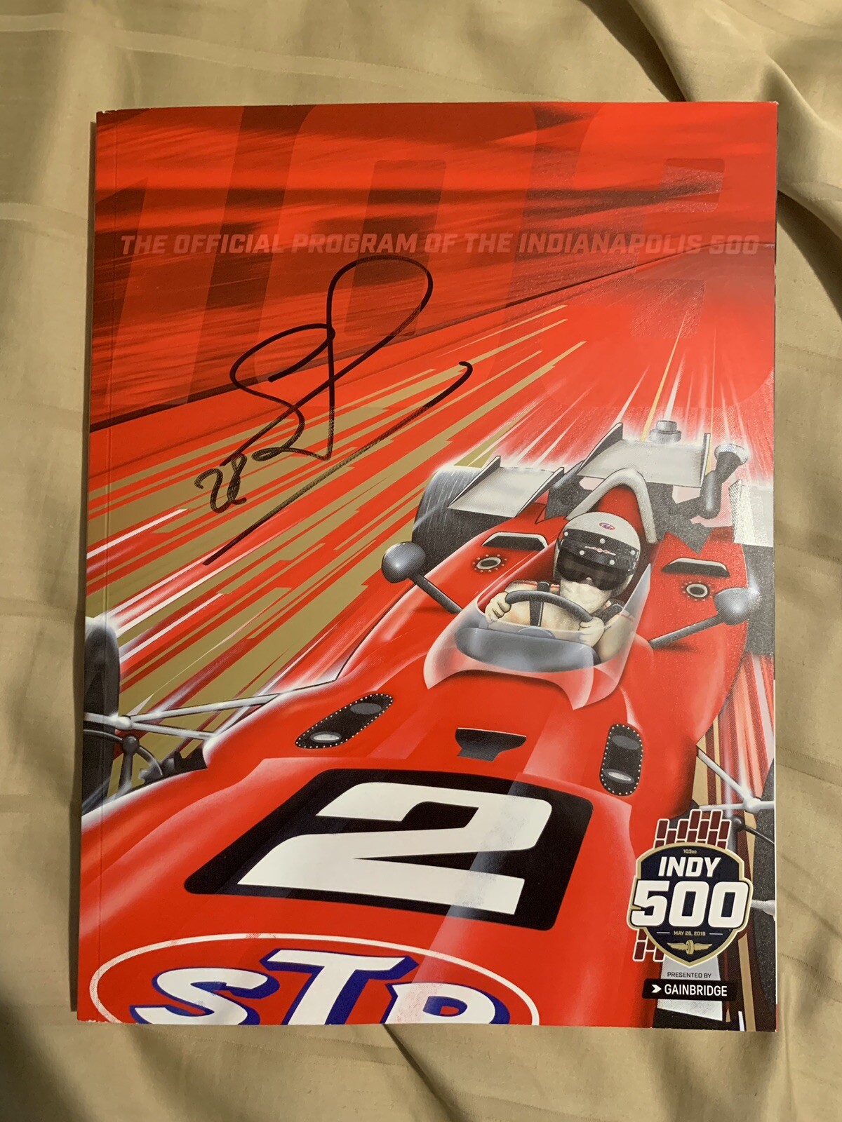 Team Penske Signed 2019 Indy Car Program Simon Pagenaud Winner Indianapolis 500
