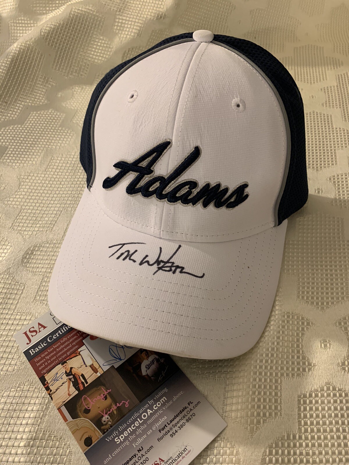 Tom Watson Signed Golf Hat Pga Tour Autographed New Adams JSA Authentication COA
