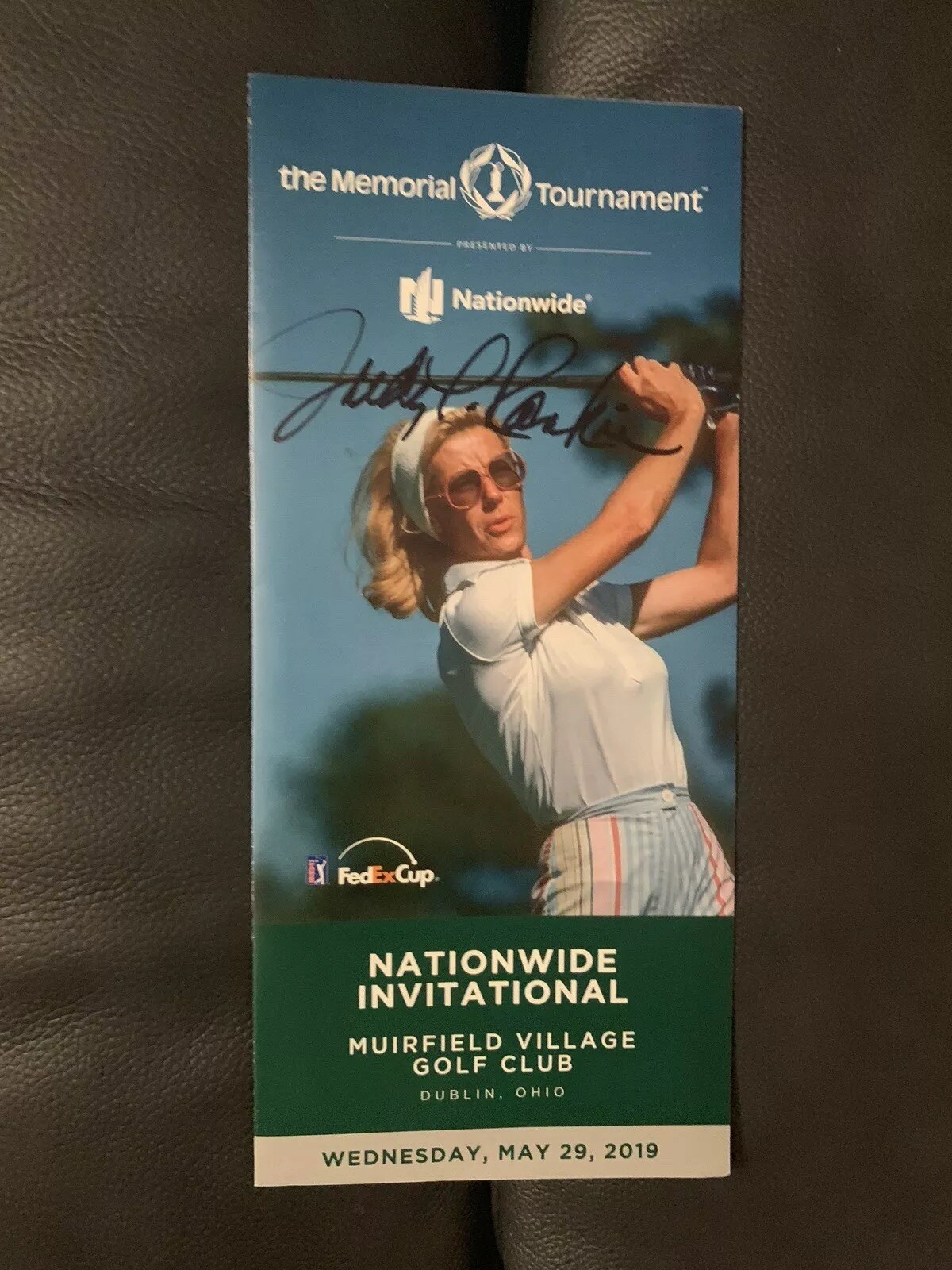 Judy Rankin Signed Memorial Tournament 2019 Honoree Pamphlet Autographed
