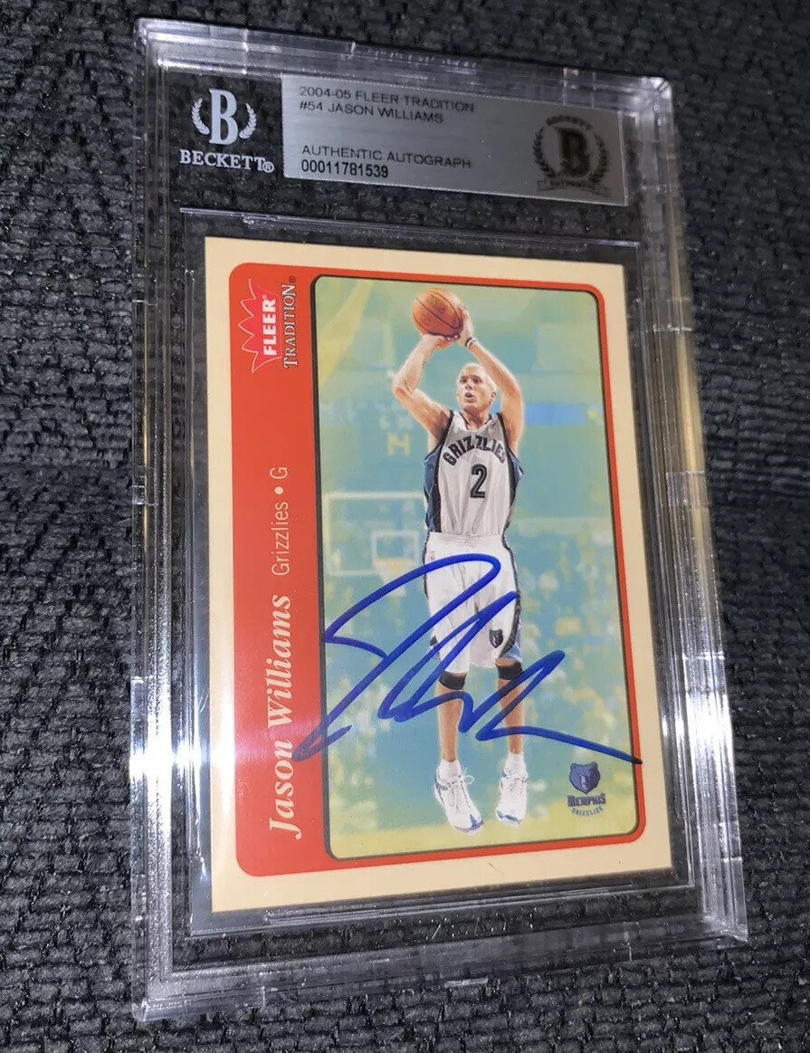 Jason Williams Signed 2004-2005 Fleer Trad #54 BAS Beckett Authenticated Card
