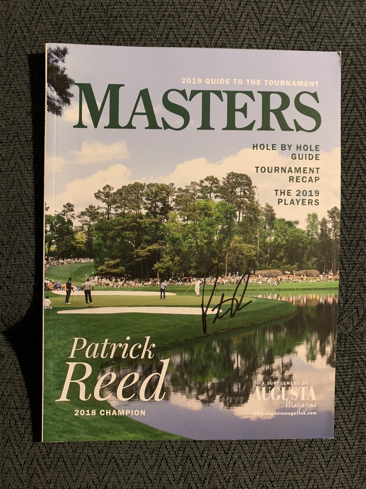 Patrick Reed Autographed Magazine Signed PGA Golf Autographed 2019 Masters
