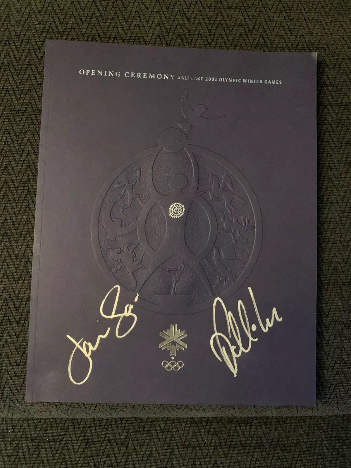2002 Winter Olympics Program Signed Jamie Sale David Pelletier Gold Canada Skate
