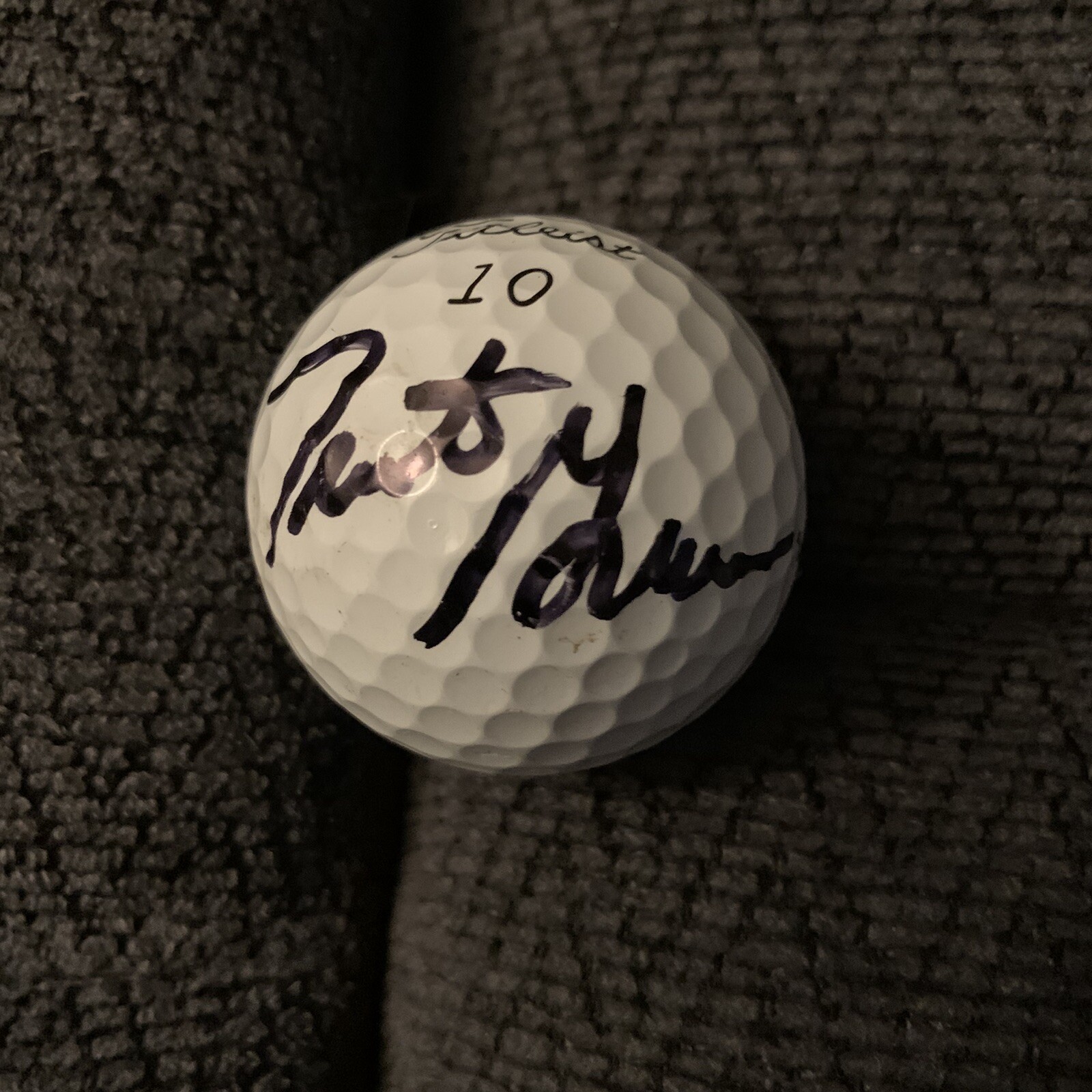 Trent Green Signed Titleist Golf Ball Pga Tour Autographed Game Used Played
