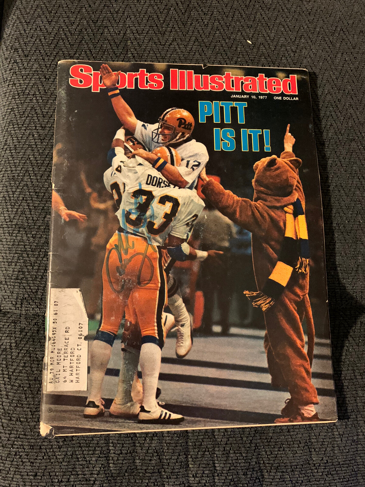 Matt Cavanaugh Signed Sports Illustrated Magazine Autographed Pitt Panthers
