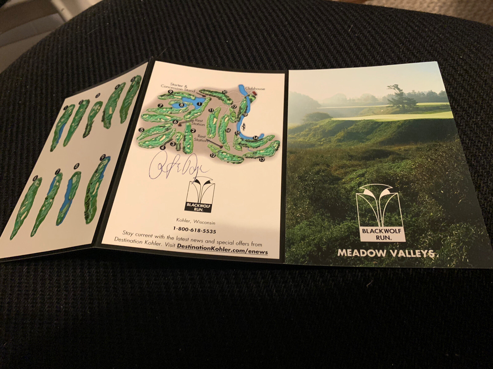 Pete Dye Signed Scorecard Autographed Golf Course Designer Blackwolf Run M V
