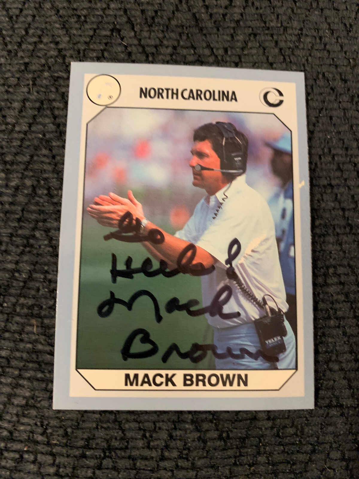 Mack Brown Signed Trading Card Autographed Texas Longhorns

