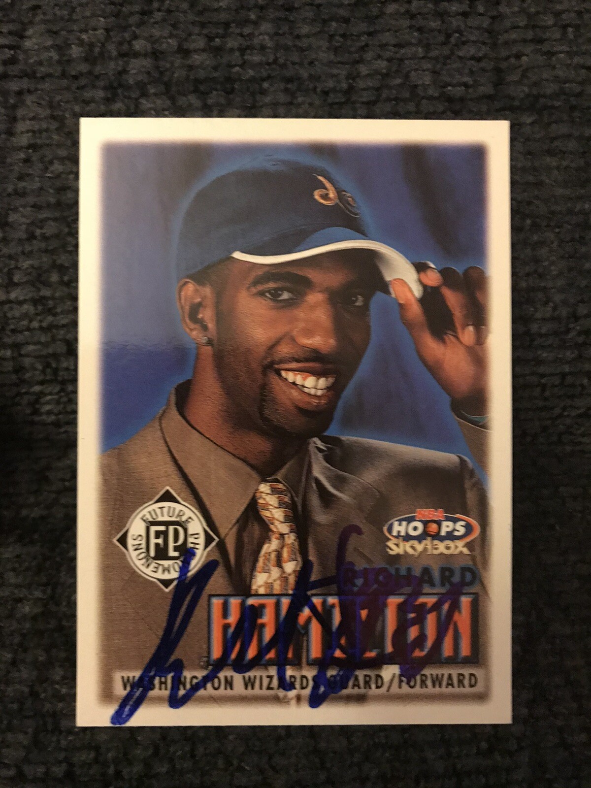 Richard Rip Hamilton Signed Basketball Trading Card Autographed RC Rookie
